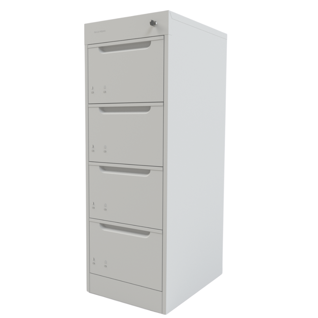 A-9108 Archivero 4 Gavetas Archivero Metálico Para Almacenamiento